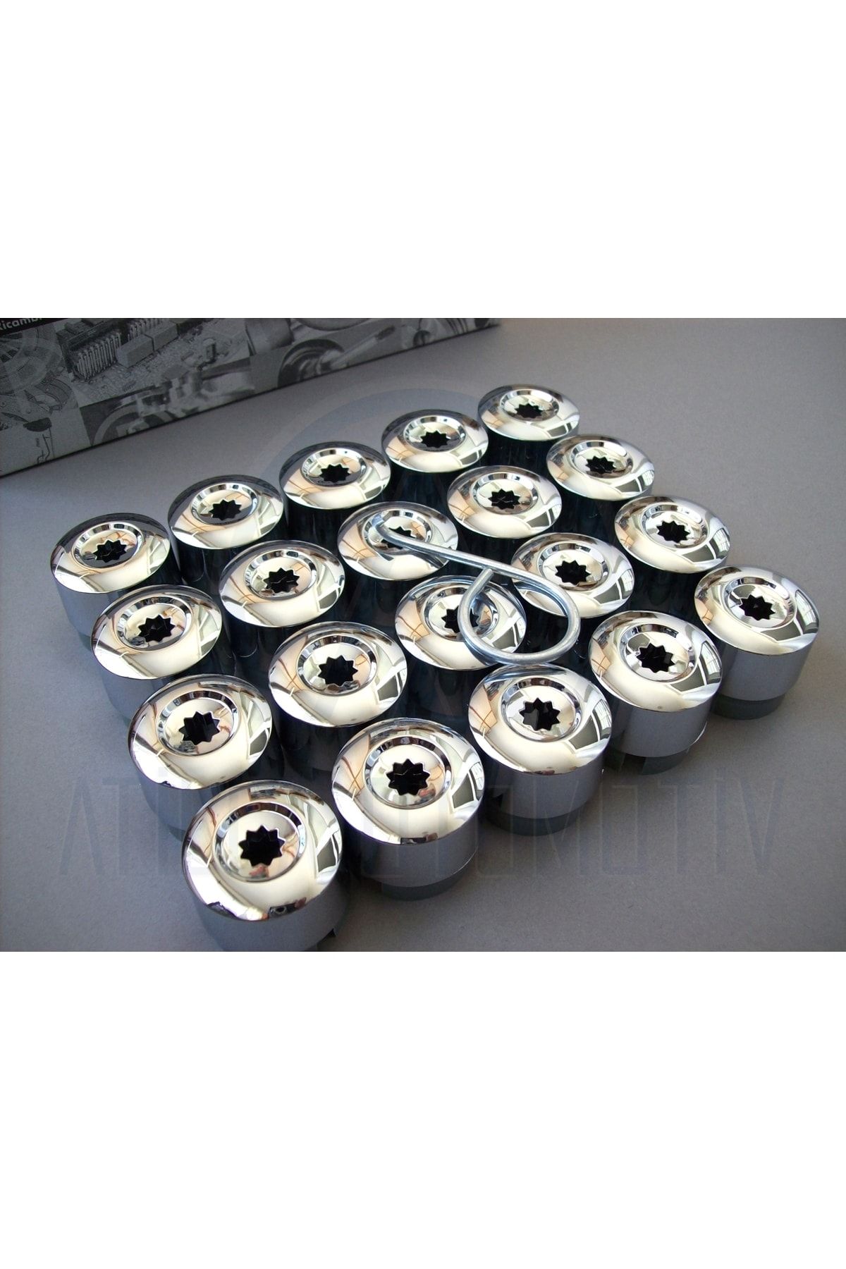 Fabrikasyon 20 X Vw Touareg 7l 7p Wheel Nut Cover Set Chrome 19mm