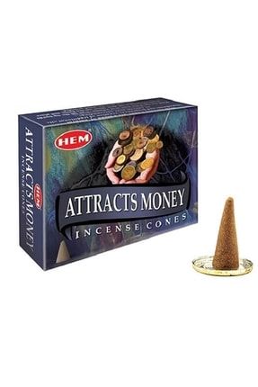 Para Çeker ( Attracts Money Cones ) Aromalı Konik Tütsü (geri Akışlı Değildir). PRA-5092391-9517
