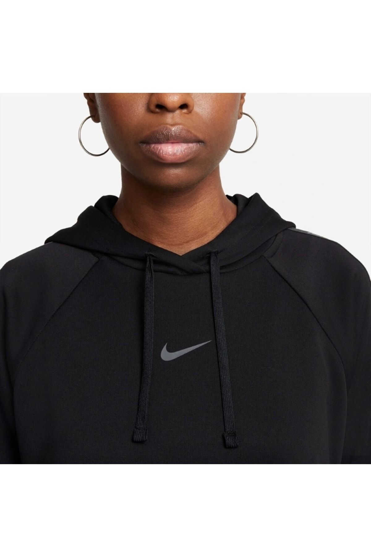 Nike Siyah Sweat W Nsw Pk Tape Po Hood e