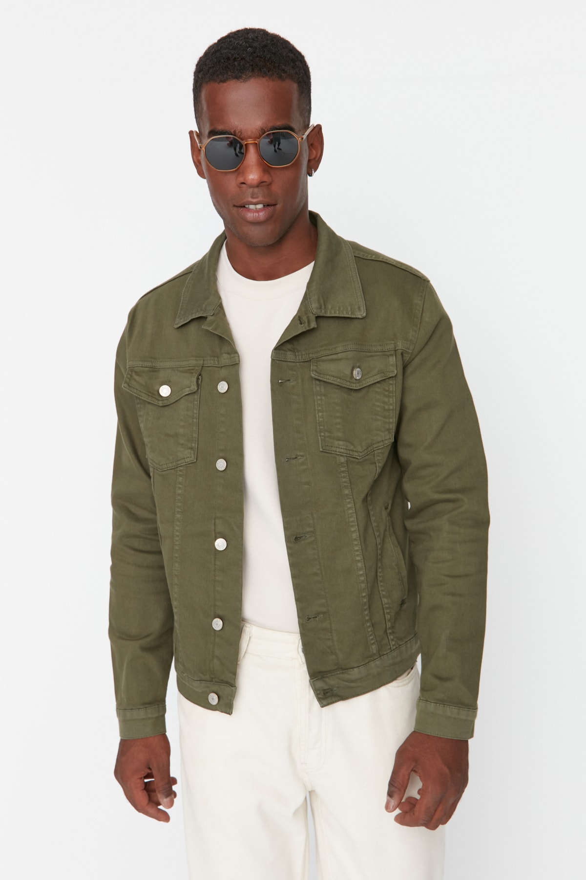 Trendyol Collection Jacke Khaki Regular Fit Fast ausverkauft