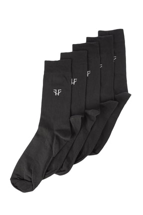 Siyah Erkek 5'li Paket Soket Çorap TMNAW20CO0017