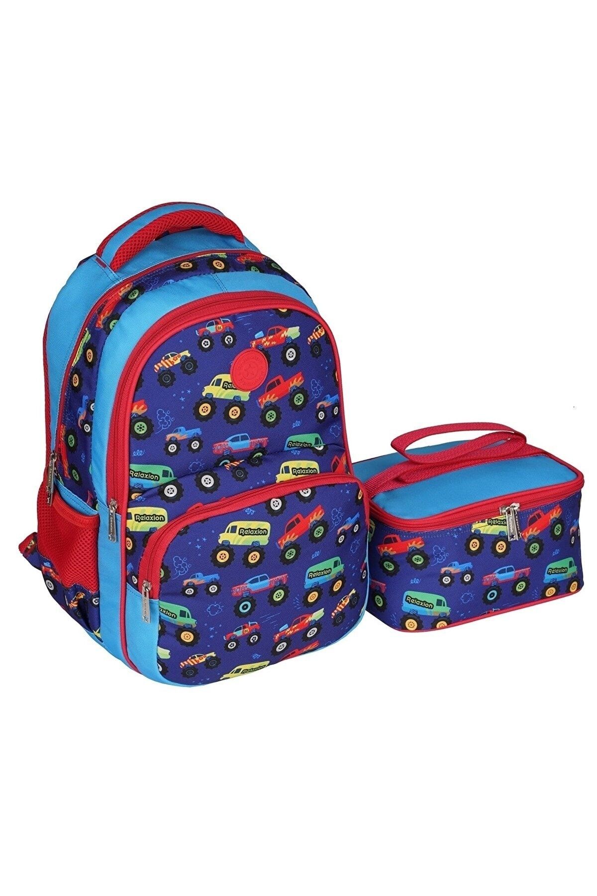 Relaxion New Season Primary School Backpack Lunchbox with Vivid