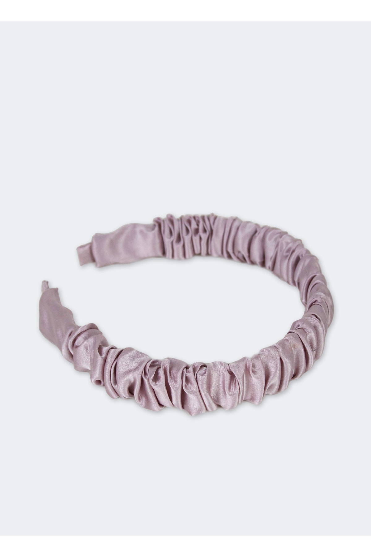 Beauty Pillow %100 Ipek Büzgülü Taç Lila Renk