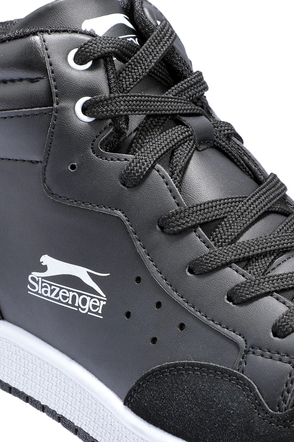 کفش اسنیکر اسلازنگر مردانه چرم مصنوعی مشکی  راسته      کژوال/روزمره | Slazenger SA22LK001 TR - تصویر 4