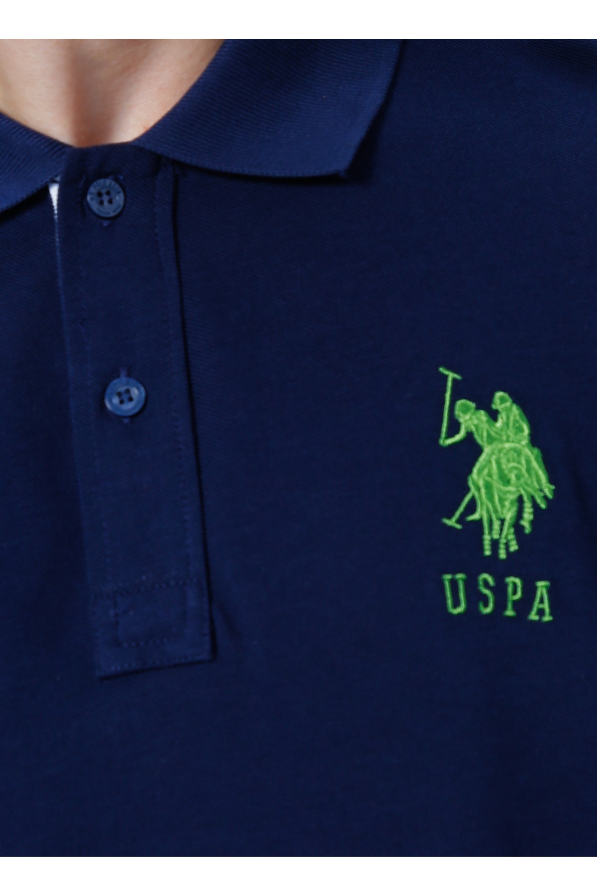 تیشرت مردانه آبی سرمه ای یو اس پولو | 5002932829 اورجینال - تصویر 5