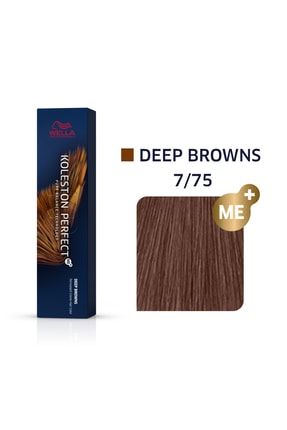 Koleston Perfect Me+ 7/75 Deep Browns Kalıcı Saç Boyası 60ml 8005610663050