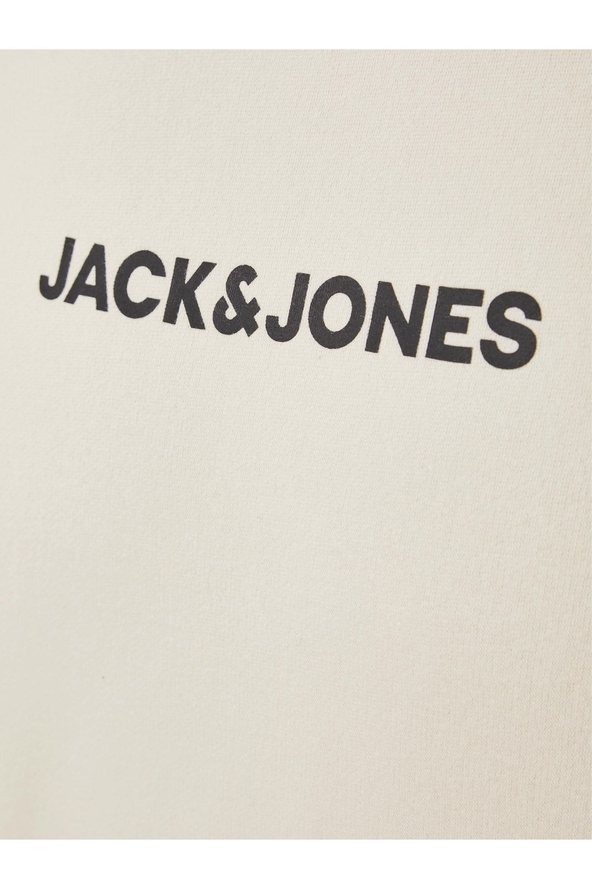 Jack Jones Swish Sweat Crew Neck Erkek Bej Sweatshirt 12217097-06
