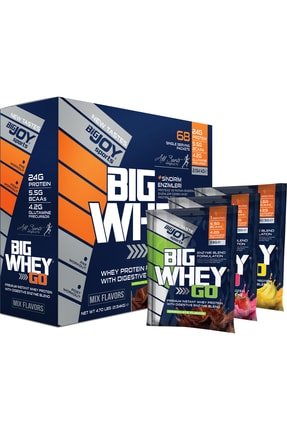 Big Whey Whey 2200 gr 68 Saşe Mix Flavours TRYU7878