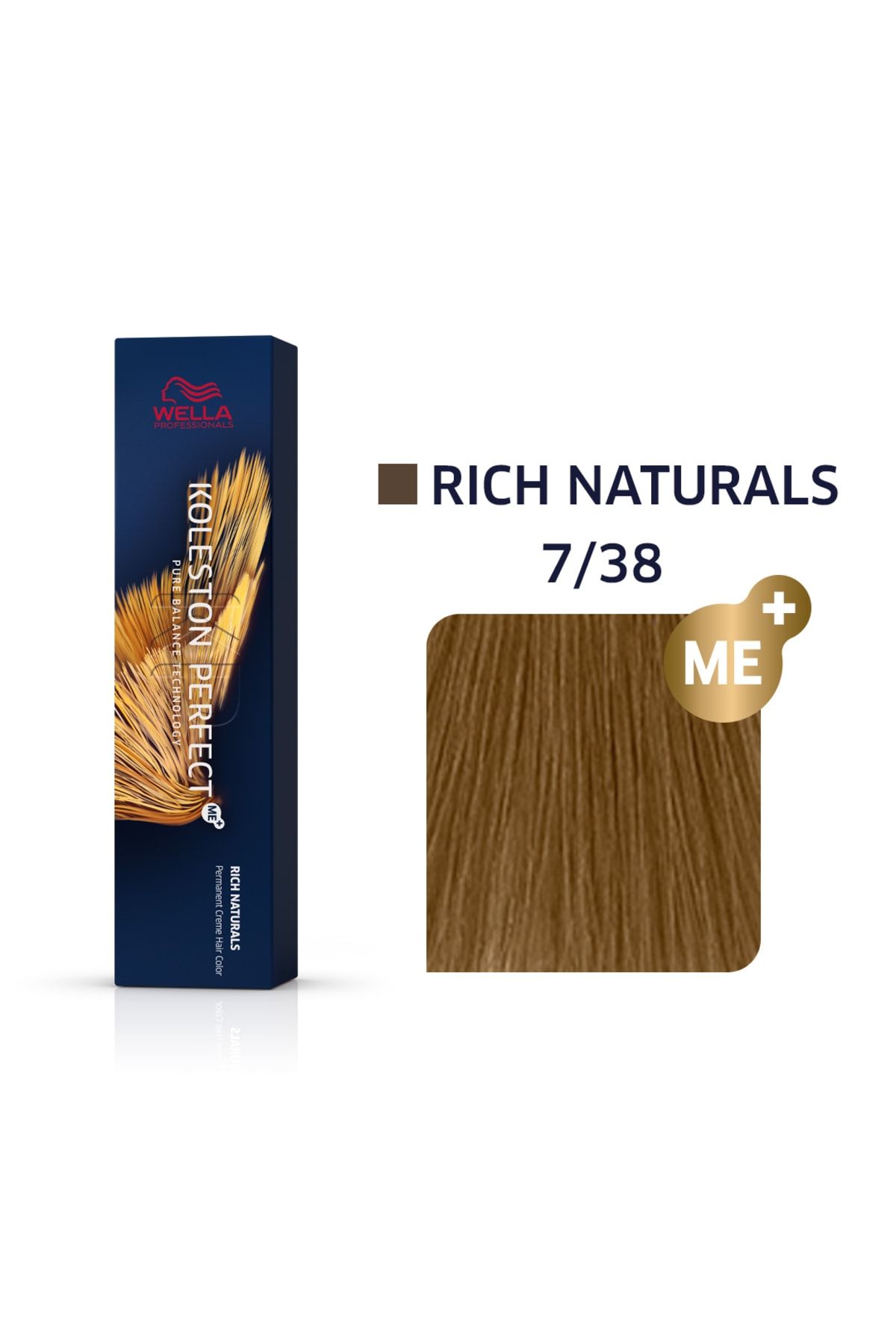 رنگ موی دائمی Koleston Perfect Me+ 7/38 Rich Naturals 60 ml Wella Professionals