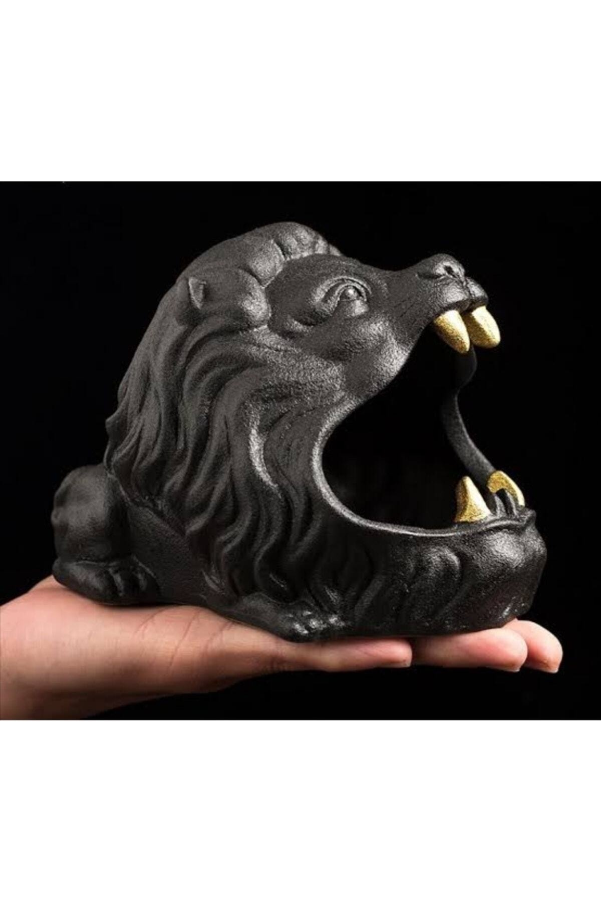 A&B Aslan Kültablası, Aslan Görünümlü Büyük Taş Küllük, Dekoratif, Agır Ve Sağlam