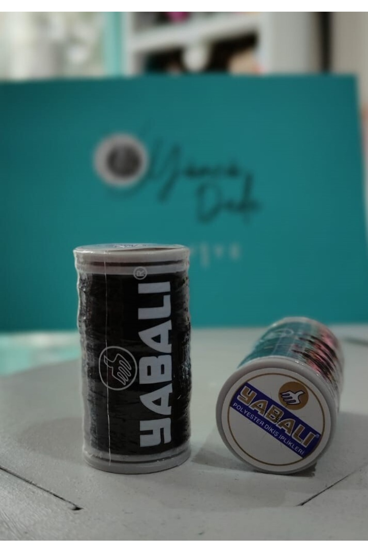 Yabalı Dikiş ipliği 100 Metre Siyah Makara Düğme Dikme Onarma Ipi