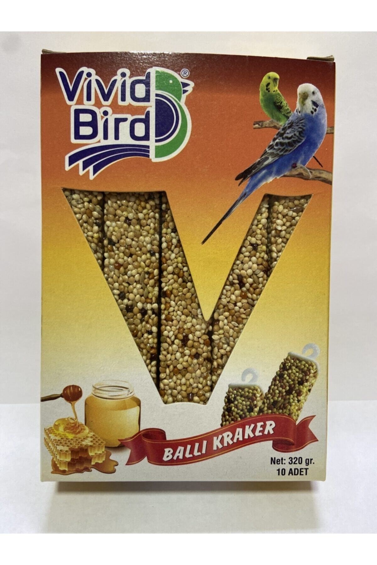 Vivid Bird Ballı Kraker Muhabbet Kuşları Için 10'lu Paket