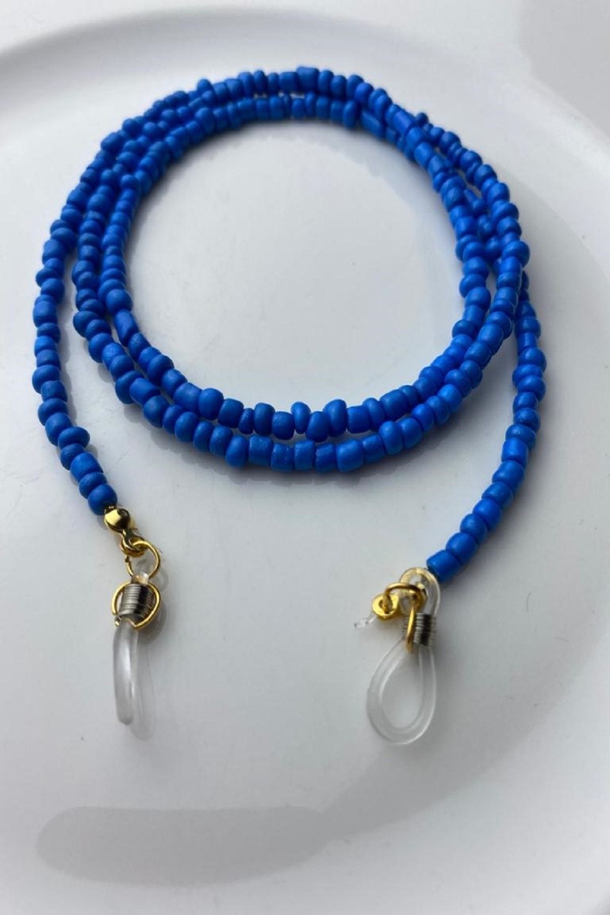 Bourgogne2021-Blue Bead 70 Cm Glasses String 3