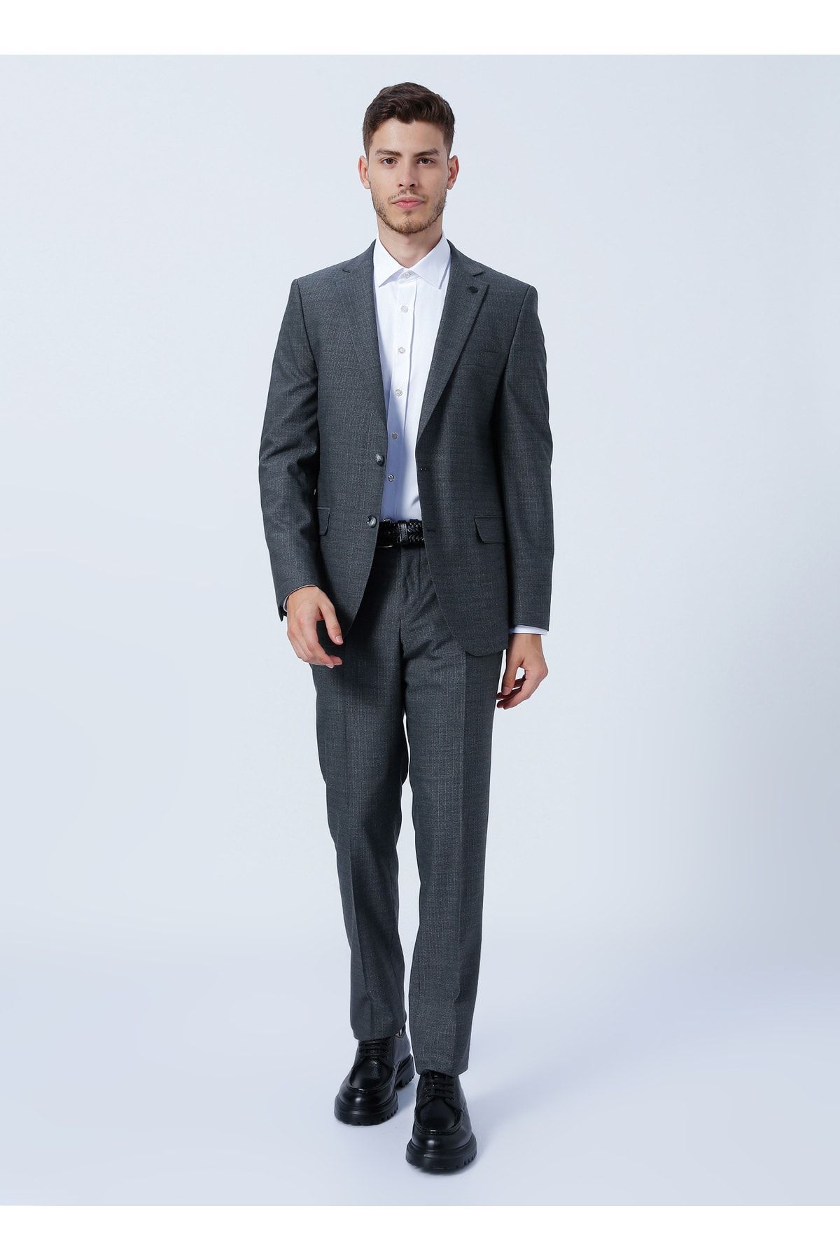 ALTINYILDIZ CLASSICS Altınyıldız Classics Normal Bel Slim Fit Gri Erkek Takım Elbise 4a3022200070 MB11212