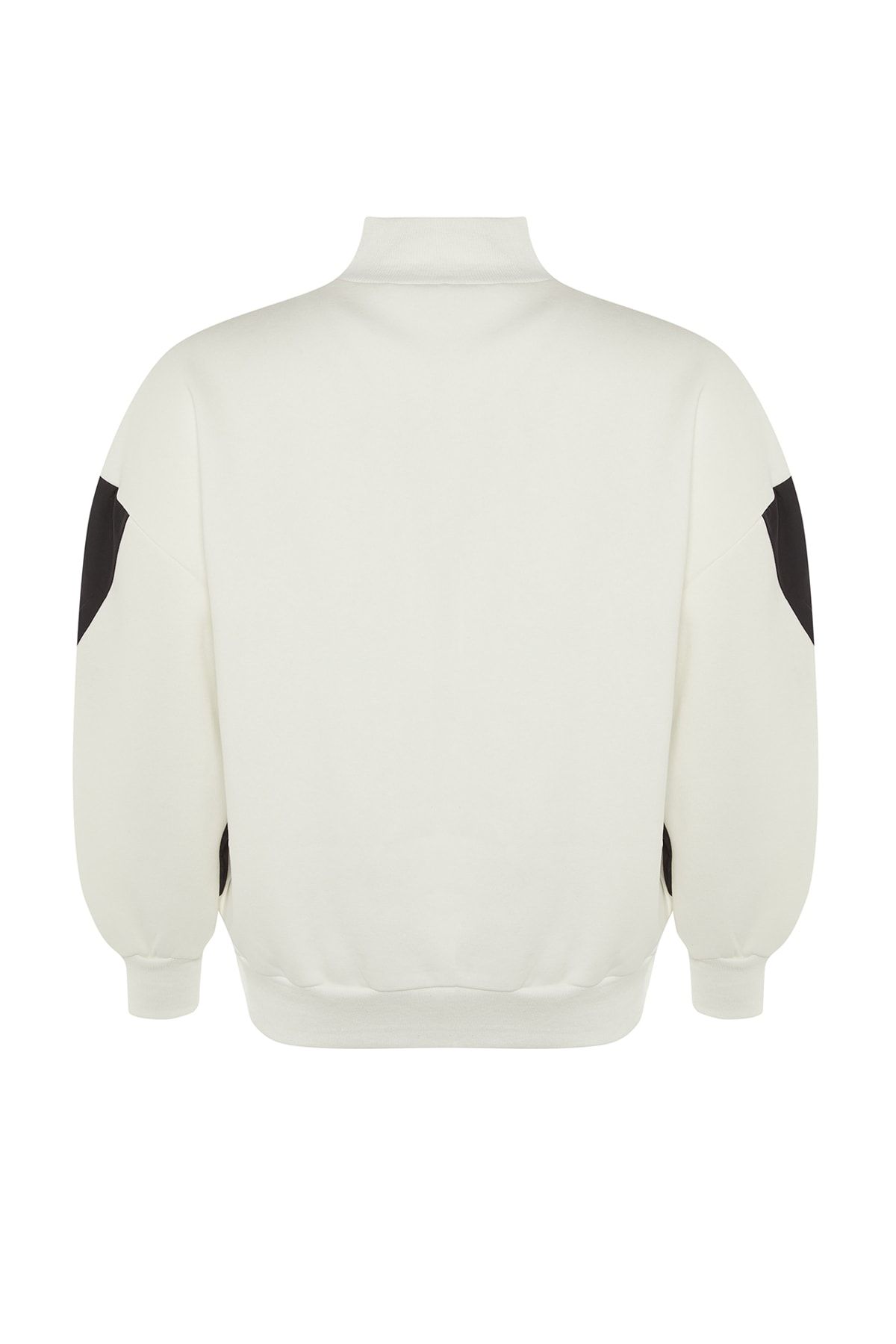 Trendyol Curve-Ecru Printed Thick Raised Knitted Sweatshirt TBBAW23AO00076 7