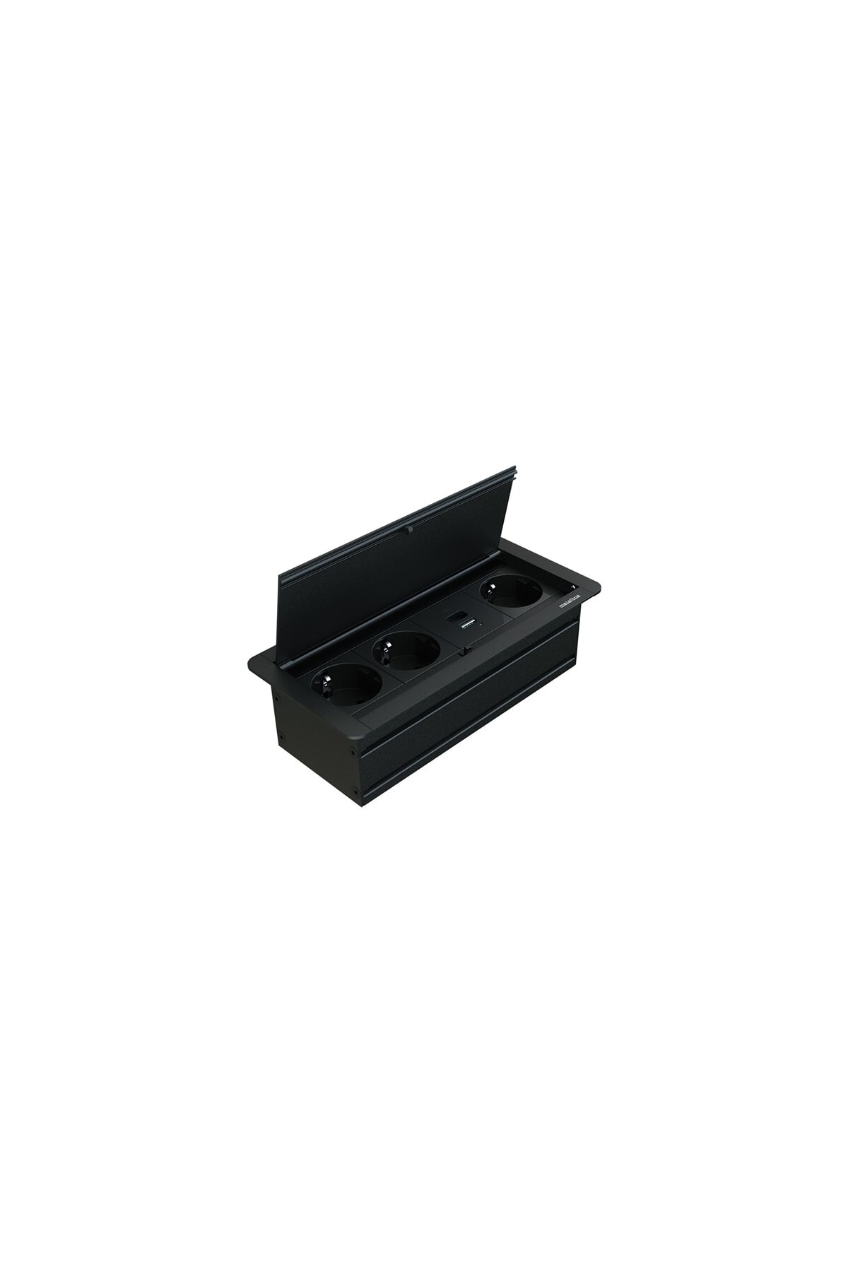 metalline ® Klip-line Bas-aç Priz Sistemi Usb-a / Usb-c - Siyah