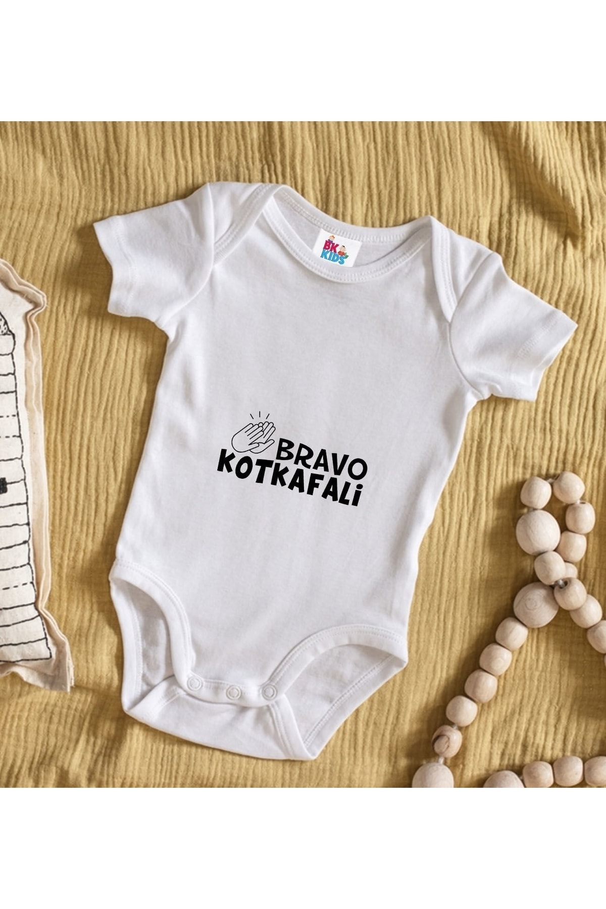 بادی نوزاد زیردکمه دار پسرانه – دخترانه برند  Bitmeyen Kartuş اصل Bitmeyen123897 - تصویر 2