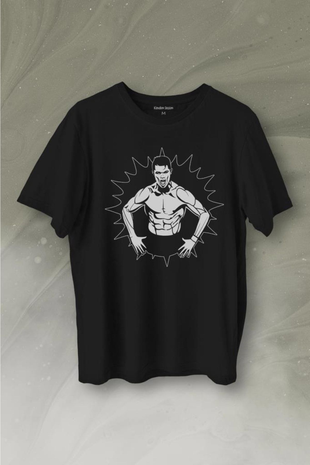 Kendim Seçtim-Cr7 Cristiano Ronaldo Muscular Body Manchester United Printed T-Shirt Unisex T-shirt 1