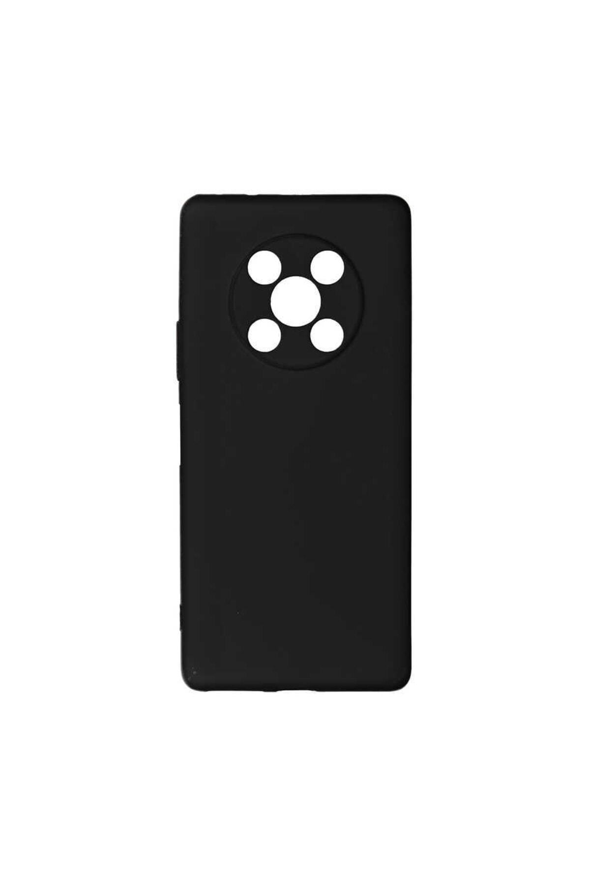 Huawei Nova Y90 Compatible (SOFT DESİGN) Flexible Soft Silicone Case Black
