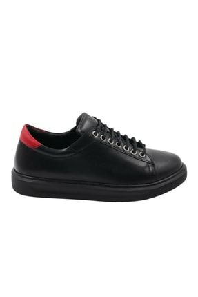 Siyah Hakiki Deri Sneaker Ayakkabı İMP-1771