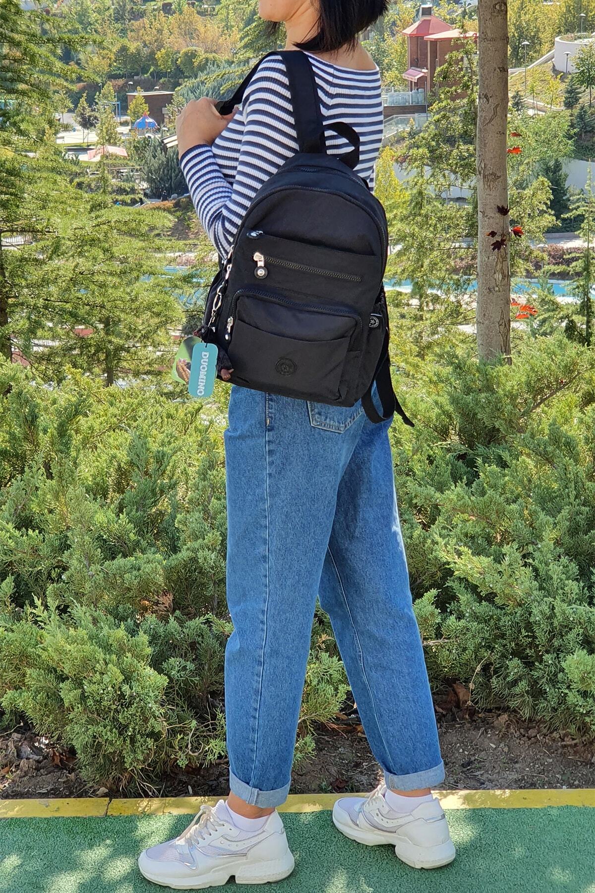 کوله پشتی زنانه مشکی NEMO GROUP | NEMOGROUP259 اورجینال - تصویر 4