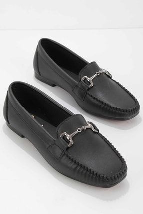 Siyah Kadın Loafer Ayakkabı K01542166209