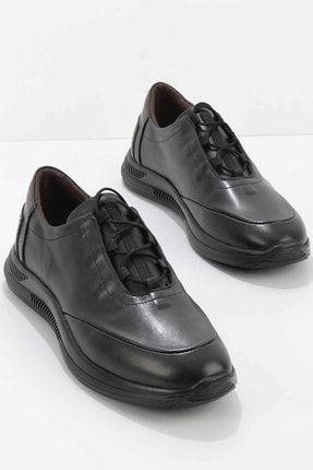 Siyah Leather Erkek Casual Ayakkabı E01732011403