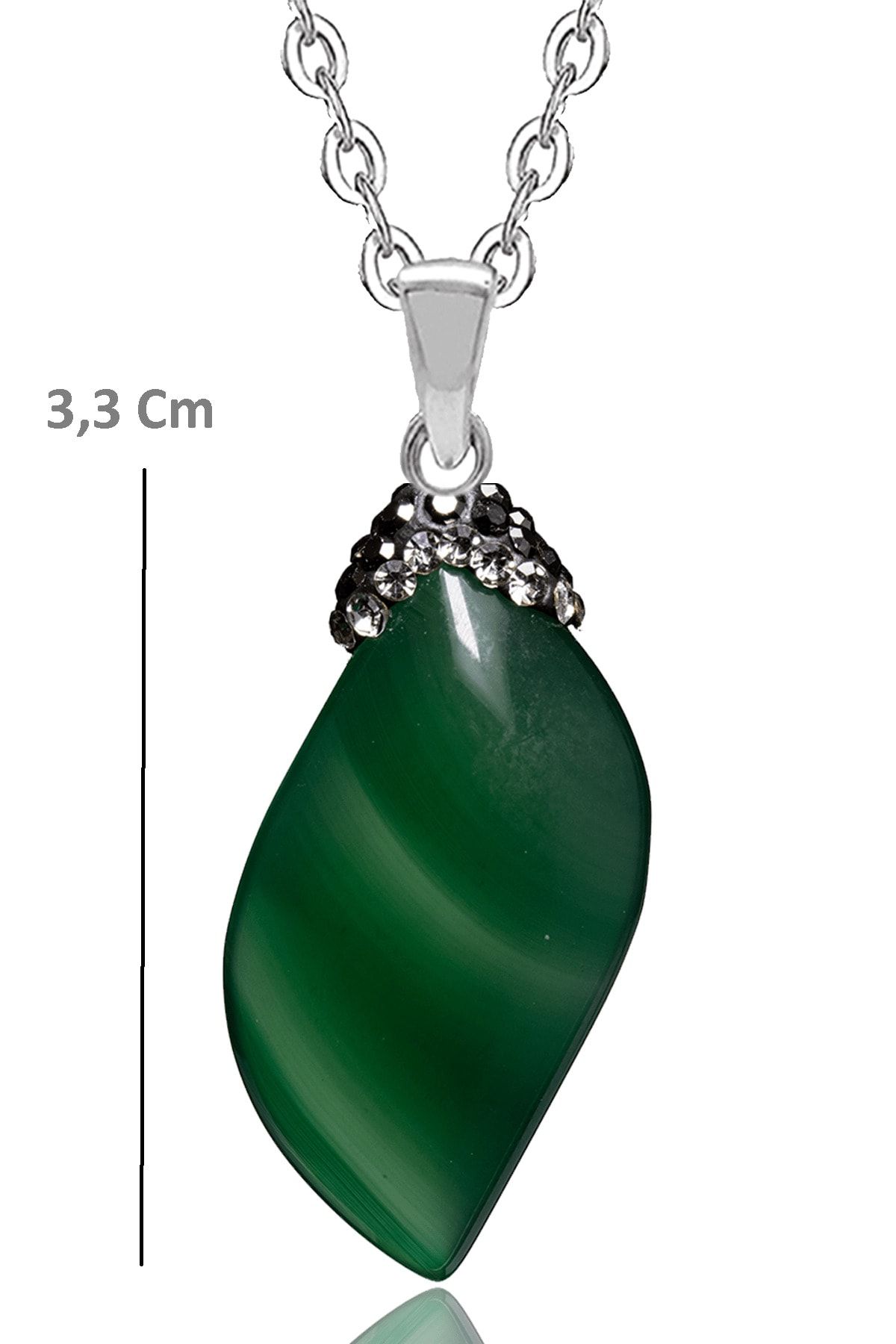 Green deals stone pendant