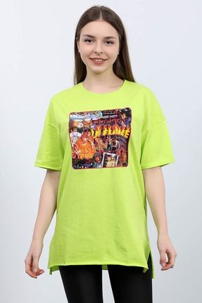 La Flame Baskılı T-shirt MT1148-L