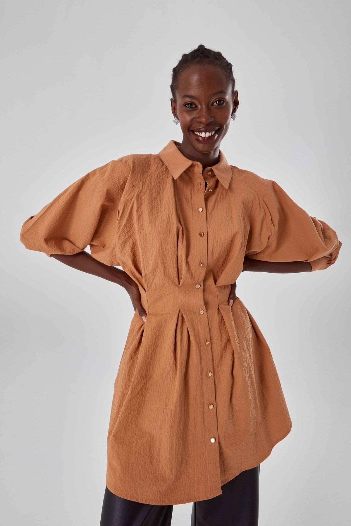 Tan store tunic dress