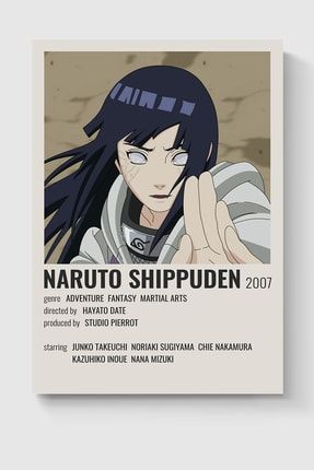 Naruto Shippunden Anime Info Card Bilgi Kartı Minimalist Poster DUOFG200357