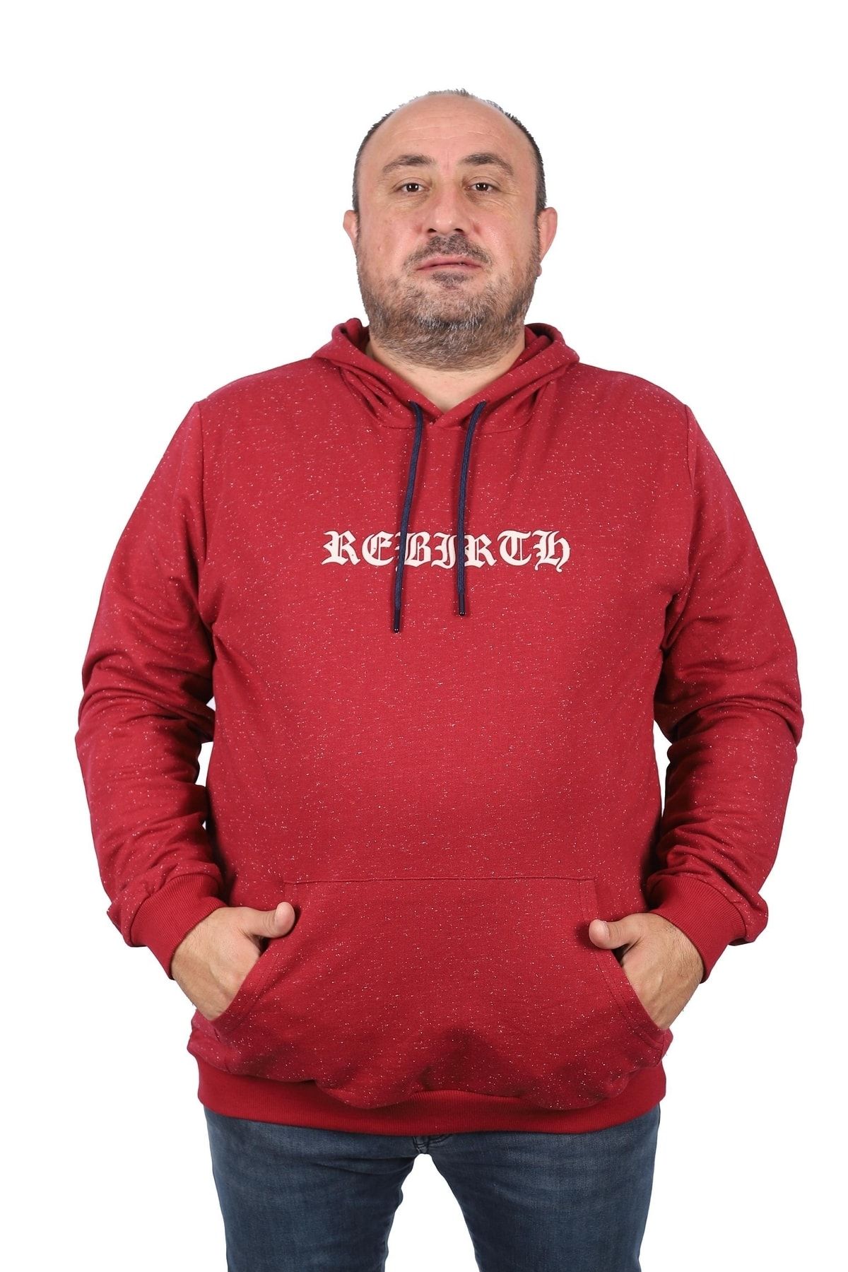 Starbattal Hanorac Cu Glugă Rebirth -visiniu Masculin - 9XL
