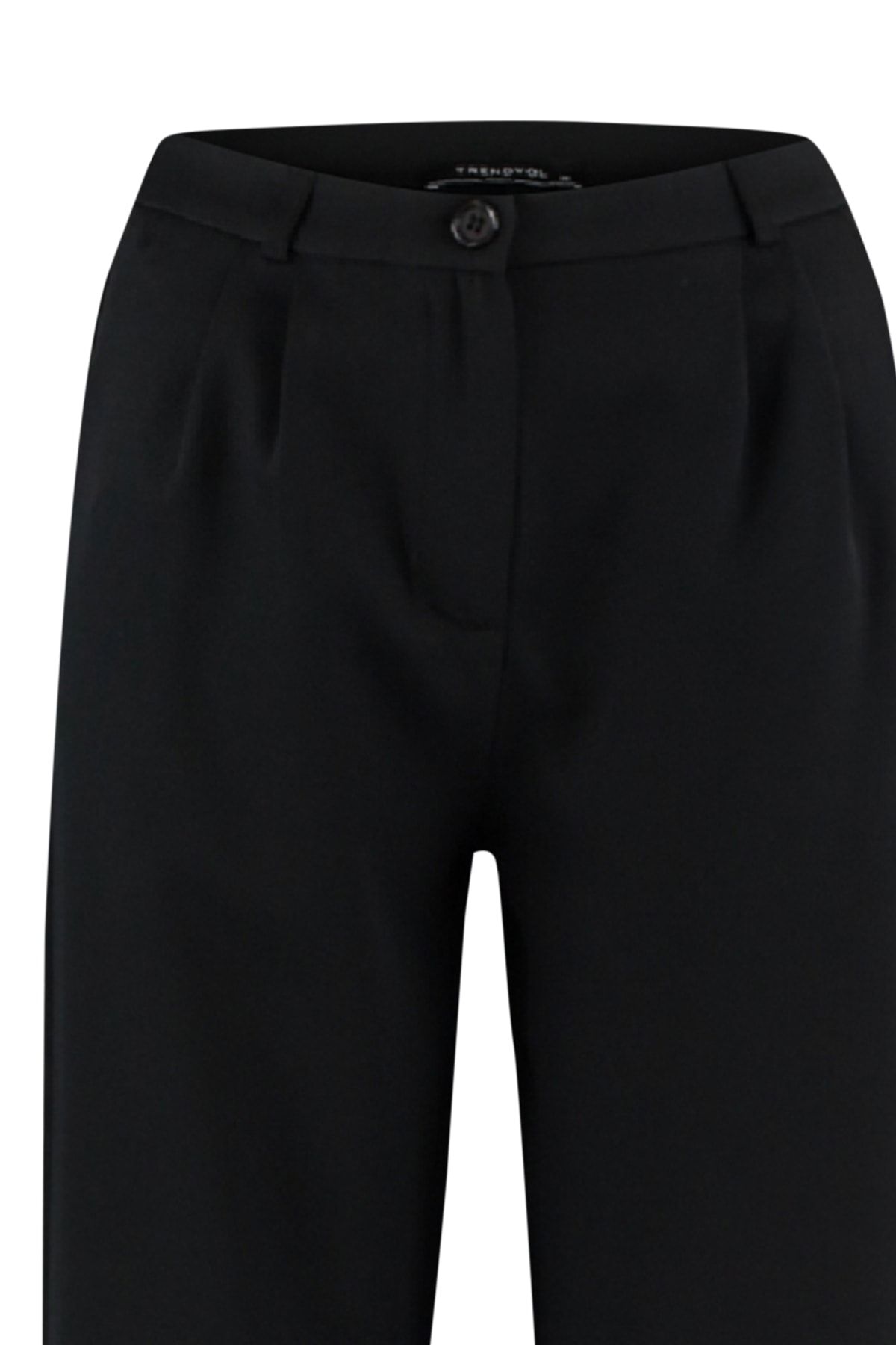 Trendyol Collection-Schwarze Plissee-Hose mit weitem Bein – TWOAW22PL0475 8