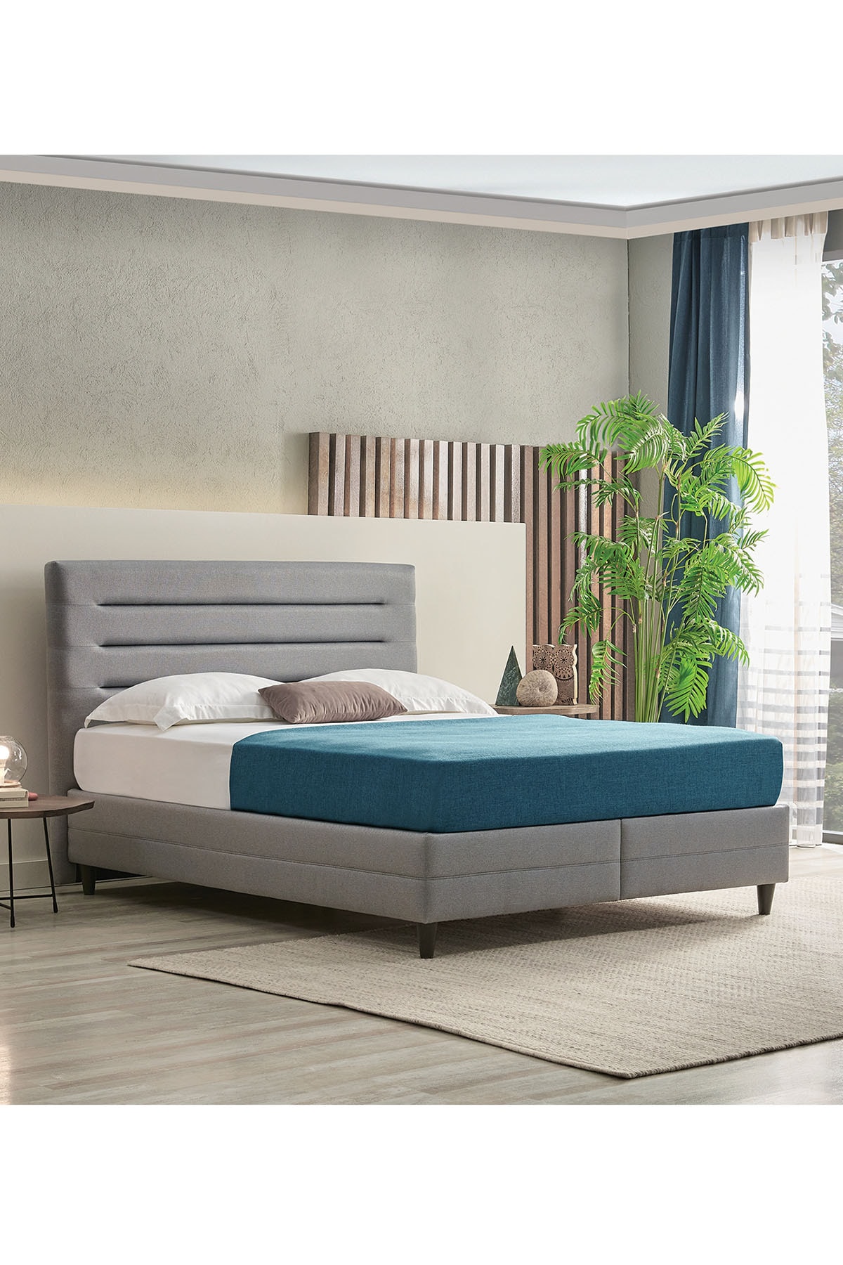 Yataş Supreme Pedic Baza - Başlık Set - 22201 Mavi