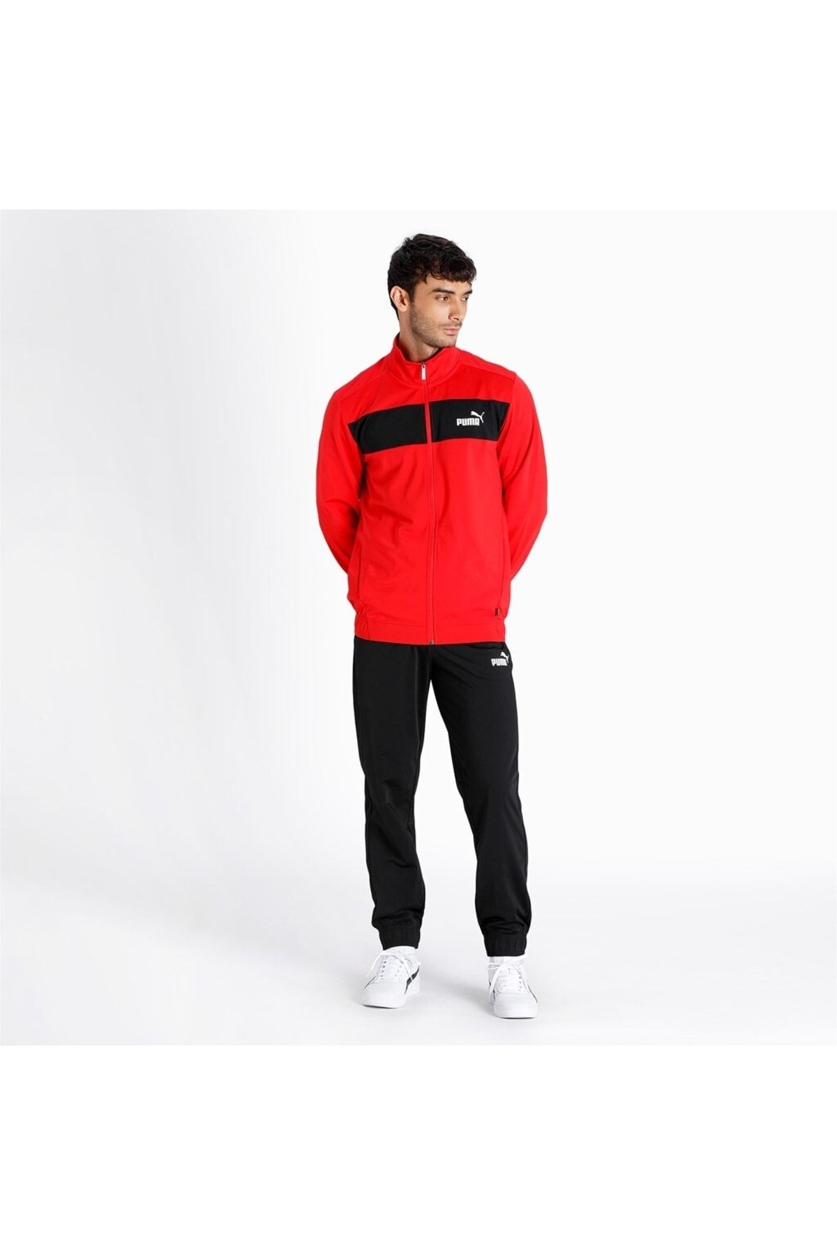 Red puma cheap tracksuit mens
