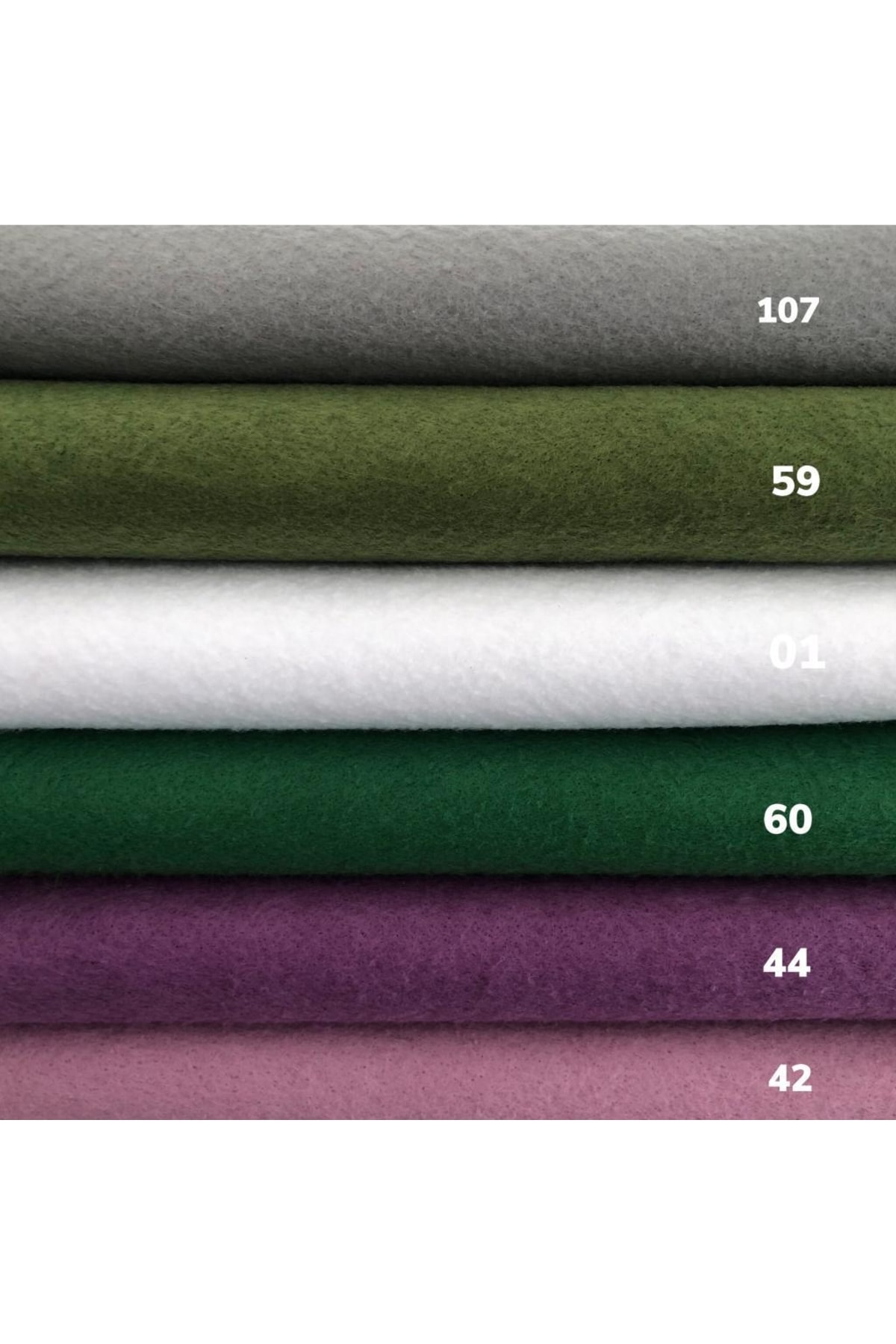 Yumuşakkeçe Ince Yumuşak Keçe 100*50 Cm 6 Farklı Renk