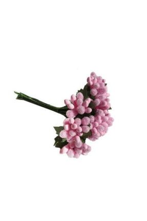 144 Adet Cipso Pıtırcık Çiçek Pembe Süsleme MAC012