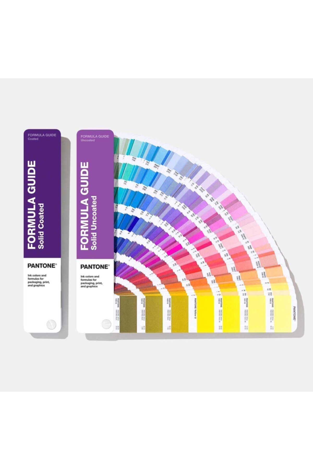 solid Uncoated ET LOT DE de 2 Nuanciers  Pantone > 1.Formula Guide Coated et >2 