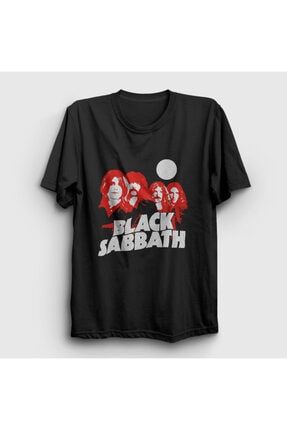 Unisex Siyah Band Black Sabbath Tişört 17317tt