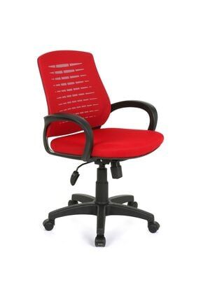 Sers Ofis Büro Çalışma Sandalyesi-kırmızı Bilgisayar Koltuğu BOF-116