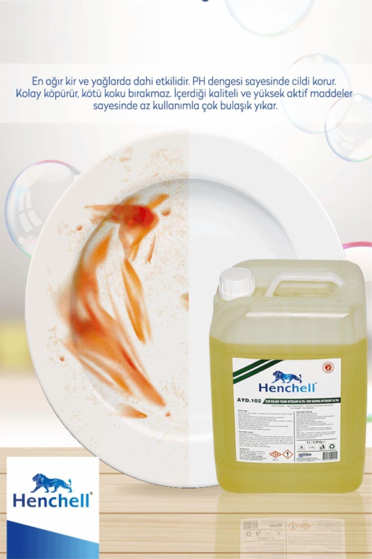 Henchell Elde Bulaşık Yıkama Deterjanı - Ultra 5kgx4 NE8227