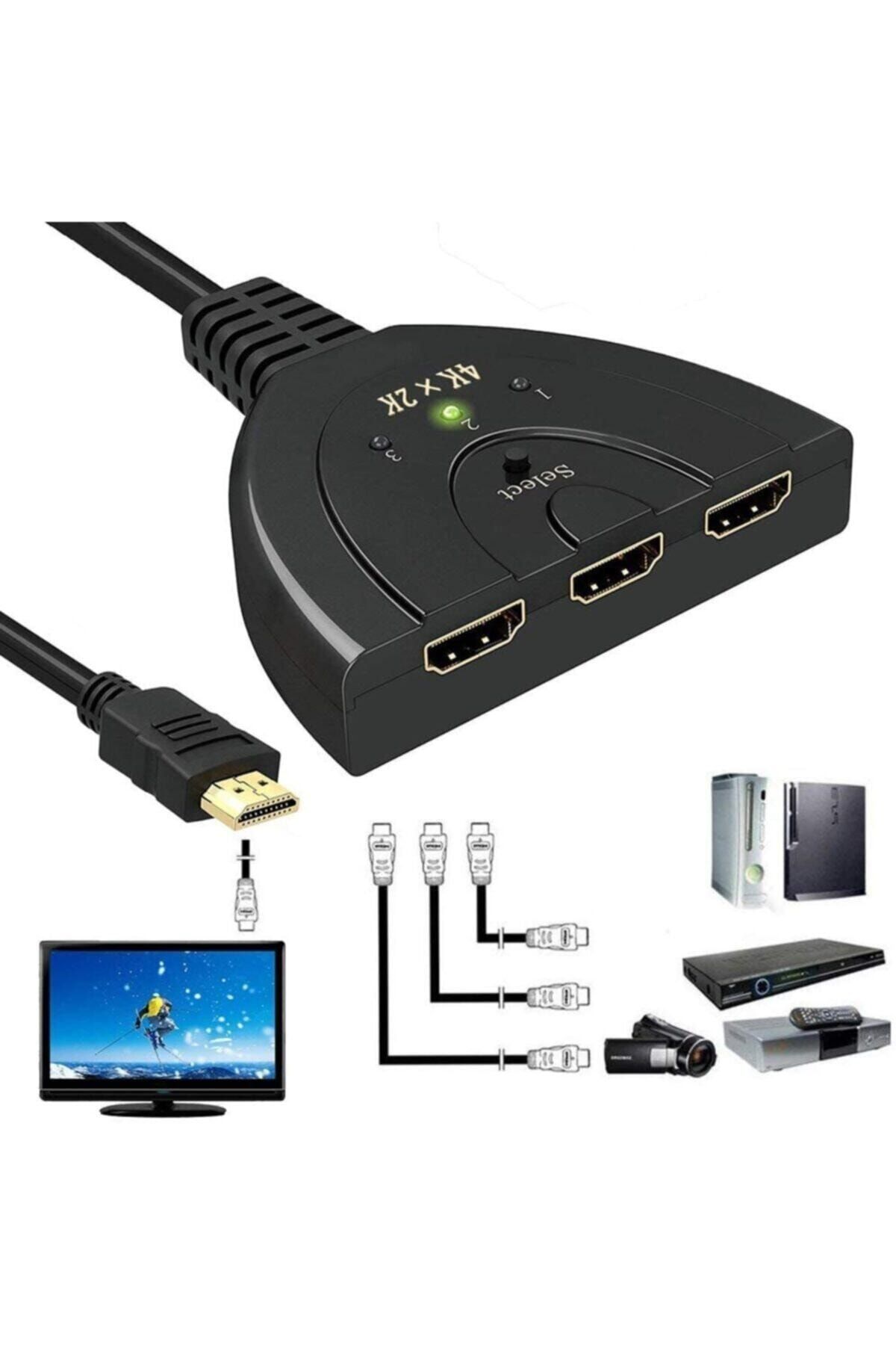 Coverzone-Full Hd 4K HDMI Multiplexer Multiplexer Swtich 3 Input 1 Output Multiplexer HDMI Grnt-1 4