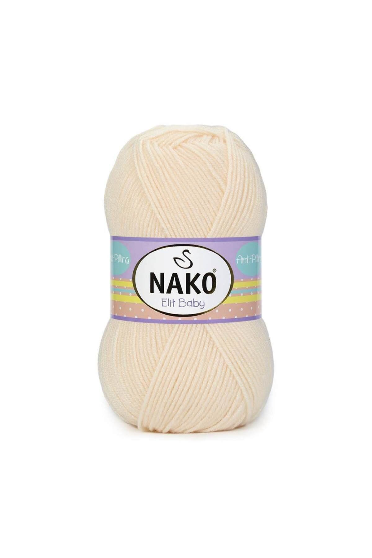 NAKO Elit Baby 10889(BAL KÖPÜĞÜ)tüylenme Yapmaz Anti-pilling El Örgü Bebek Ipi