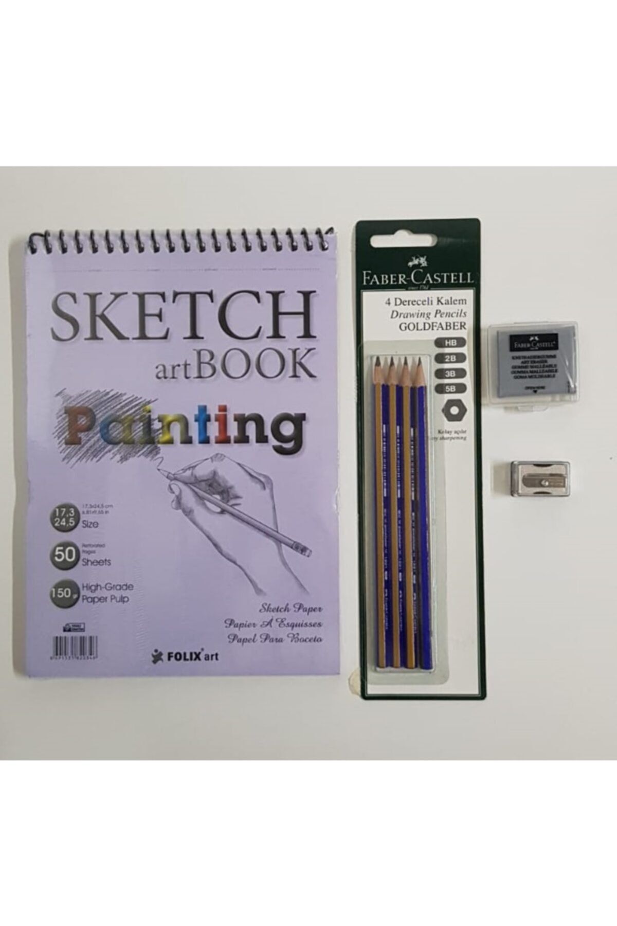 faber castell karakalem eskiz cizim