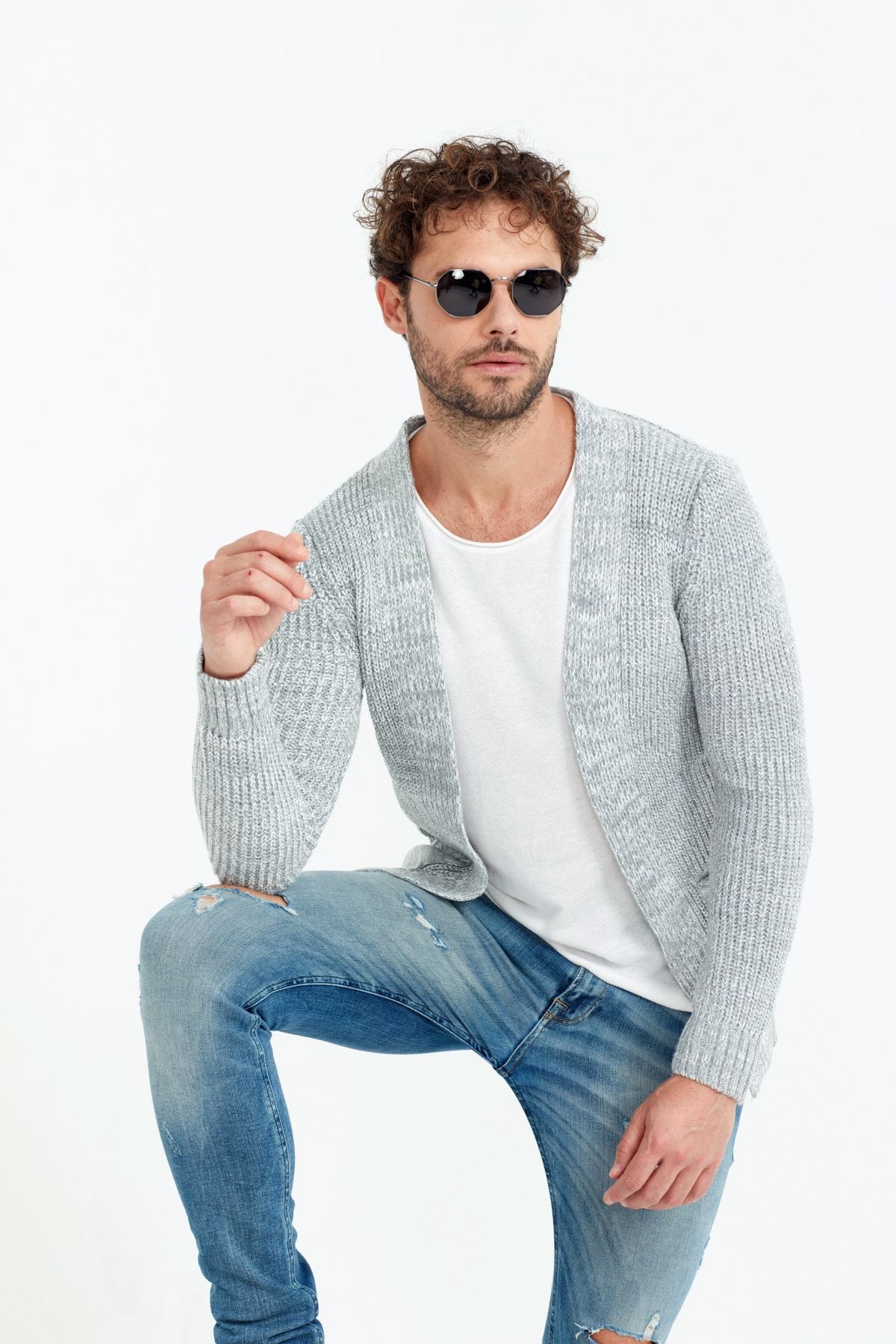 Thick cardigan outlet with pockets