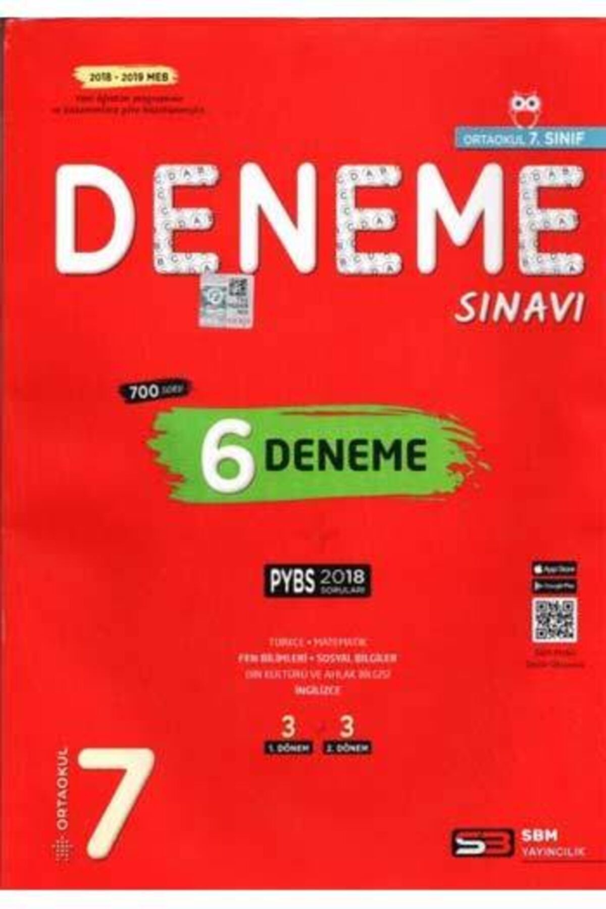 Sbm Yayıncılık -  7. Sınıf Pybs 6 Deneme Sınavı