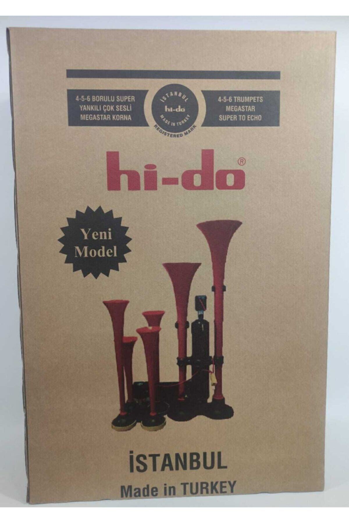 HIDO 5 Borulu Yankılı Dadan Havalı Korna 12 volt