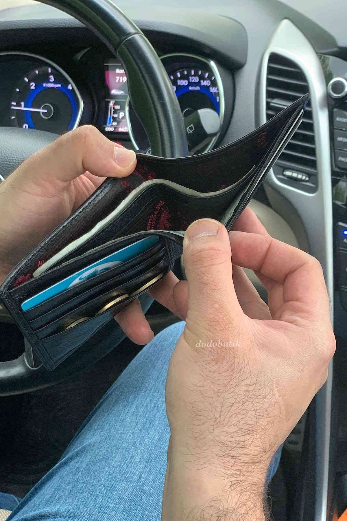 کیف پول مردانه مشکی Dodo4men | DD595 اورجینال - تصویر 5