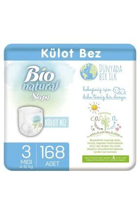Bio Natural Külot Bez 3 Numara Midi 168 Adet 8682241200917-7