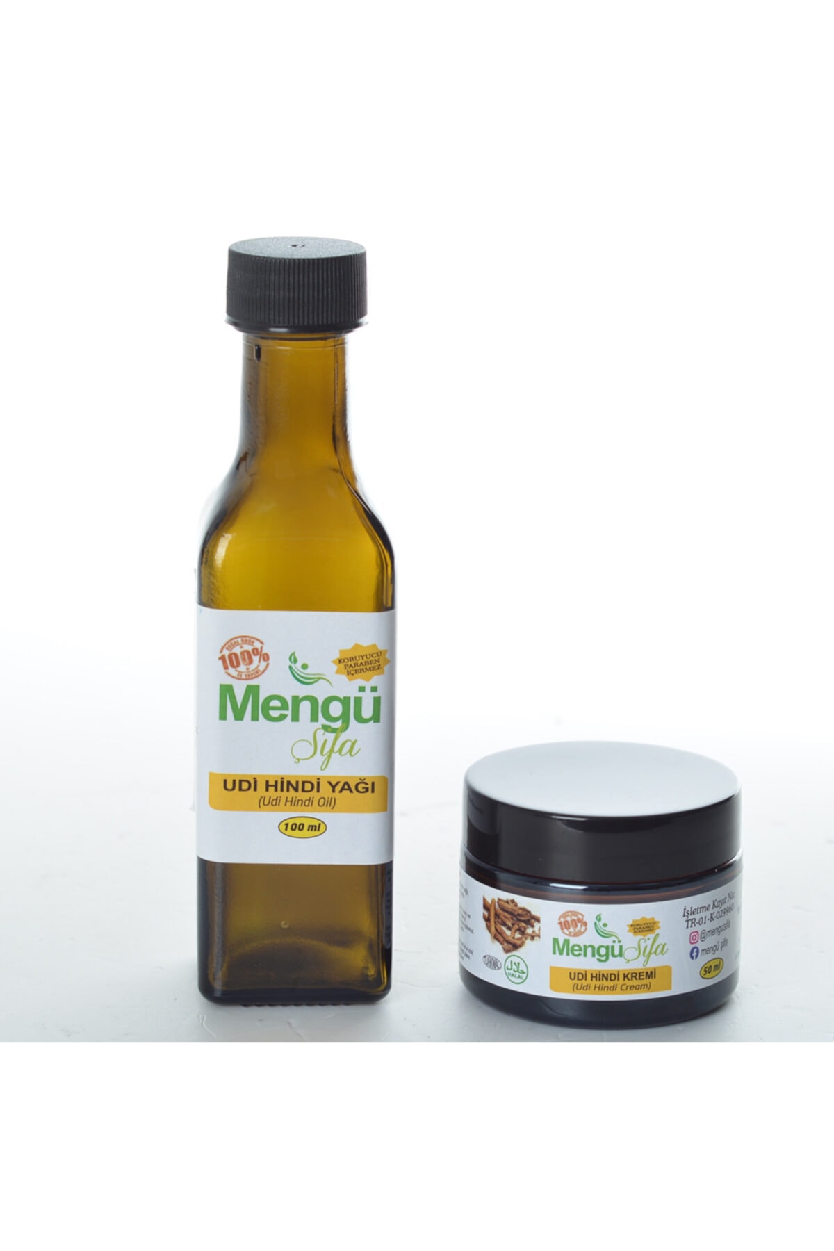 Udi Hindi Yağı 100ml Udi Hindi Krem 50ml 2li Set